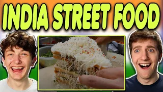 Americans React to Indian Street Food $100 Challenege! (Best Ever Food Review Show)