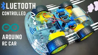 How to make Bluetooth Controlled Arduino RC Car | MIT APP