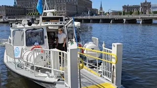 En tur med den nya SL peningbåt linje 84 Ålstäket via Norra Langö ⛴️