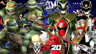 WWE 2K20 | POWER RANGERS vs TEENAGE MUTANT NINJA TURTLES