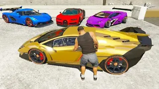 GTA 5 Stealing Super Cars with Franklin #17 (GTA 5 Expensive Cars)