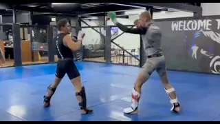 FOOTAGE of Conor McGregor Sparring Ian Garry