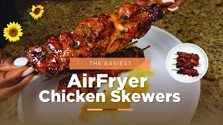 The Easiest Air Fryer Chicken Skewers!