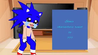 Sonic characters react to (sonic.exe The disaster) original ?