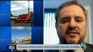 JMD - Especialista aponta possíveis causas do acidente com avião em Goiânia