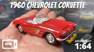 1960 Chevrolet Corvette from the 80s TV Series RIPTIDE - Greenlight Hollywood 1:64 Diecast Series 34