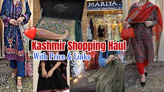 Latest kashmir Haul Video🛍|| Kashmir Shopping Haul with Price & Links|| Best Shops Of srinagar #haul