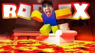 O CHÃO É LAVA NO ROBLOX! (The Floor Is Lava Escape)