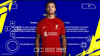 eFootball 23 Ppsspp | English Version | Update Transfer | New Faces HD & Camera PS5