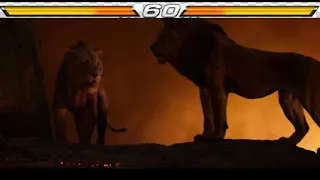 simba vs scar lion king 2019 with healthbars