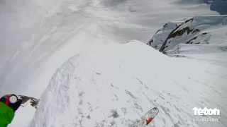 Skier loses control and falls over 40-foot cliff