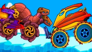 УТЮГ и Змей Горыныч в игре Хищные машины с Кидом #27 Молния и Пила в Car Eats Car Multiplayer на мк