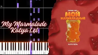 My Marmalade мой мармеладный | Katya Lelкатя лель PIANO TUTORIAL (Sheet in the description)