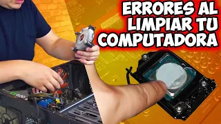 5 Errores al limpiar tu Computadora