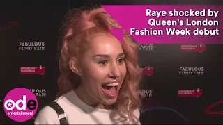 Raye shocked by Queen's London Fashion Week appearance