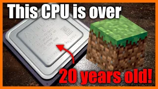 I put Minecraft on a TWENTY YEAR OLD computer!