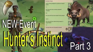 New Event - Hunters Instinct, Last day on Earth / white Wolf Rare Stage complete