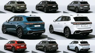 NEW 2025 Volkswagen TIGUAN - Colors Detailed Comparison | What is your favourite?