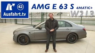 2016 Mercedes-AMG E 63S 4MATIC+ (W213) - Fahrbericht der Probefahrt, Test, Review Ausfahrt.tv