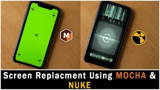 REPLACING MOBILE SCREEN WITH MOCHA AND NUKE | VFX VIBE