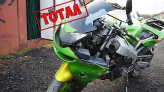 Спас мотоцикл от тотала. Восстановление моего Kawasaki ZX6R после ДТП. Пробный запуск после аварии