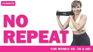 20-Minute No Repeat Cardio Blast - Booty Band Optional - For Women Over 40