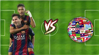 Barcelona Neymar And Messi VS Football Legends