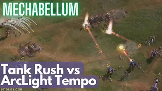 Mechabellum - ArcLight Tempo vs Tank Rush
