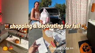 vlog: 2022 fall decorate w/ me + home decor shopping 🧡 | alyssa howard