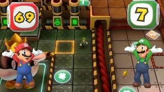 Super Mario Party - Mario and Luigi vs Rosalina and Peach - Gold Rush Mine