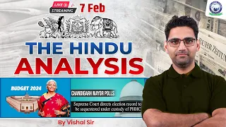 The Hindu Analysis || The Hindu Analysis for All Banking Exams || 7 February || By Vishal Sir #kgs