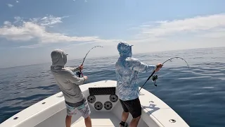 Chunking, Jigging & Popping for Yellowfin Tuna - 27 ft Conch - Long Island, New York