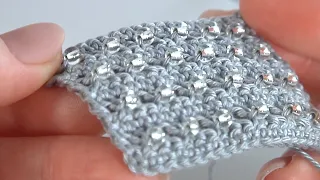 SHINE and BEAUTY!!! Super Crochet PATTERN with BEADS/Crochet very SIMPLY and FAST to remember