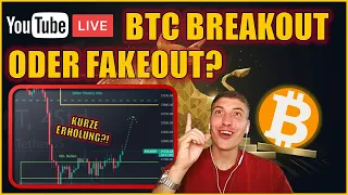 🔴[LIVE] BITCOIN BREAKOUT & ERHOLUNG⁉️ODER NUR EIN FAKEOUT❓🤔 KRYPTO MARKT UPDATE 💡