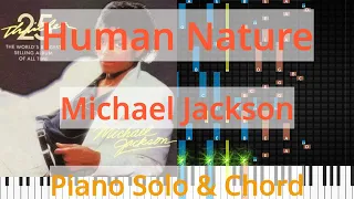 🎹Solo & Chord, Human Nature, Michael Jackson, Synthesia Piano