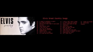 Elvis Presley Great Country Songs