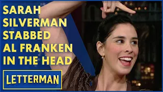 Sarah Silverman Stabbed Al Franken In The Head | Letterman