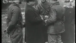 Spanish Civil War: destruction around Madrid / visit by foreign ministers / evacuees fleei...(1937)