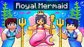 Playing As A ROYAL MERMAID In Minecraft!