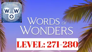 WOW! WORDS of WONDERS Game Level: 271-280