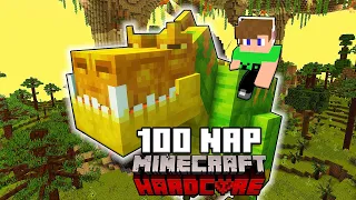 100 NAP A DÍNÓK VILÁGÁBAN A MINECRAFT-BAN! 😱