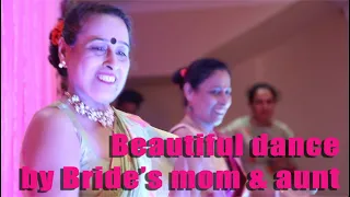 Beautiful dance by Bride's mom and aunt | Sangeet performance | Navrai Majhi | English Vinglish