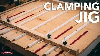 DIY Adjustable Clamping Jig - Glue Ups, Panels, Cutting Boards