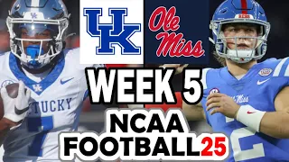 Kentucky at Ole Miss - Week 5 Simulation (2024 Rosters for NCAA 14)