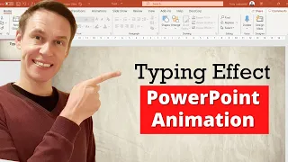 PowerPoint Text Animation - Typing Text Effect - Typewriter Effect