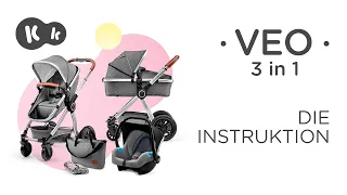 VEO 3 in 1-Kinderwagen von Kinderkraft  | Montageanleitung