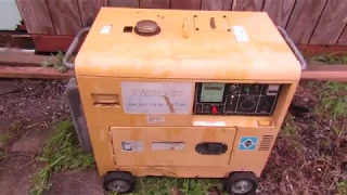 6500 watt diesel generator.