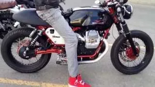 Custom Moto Guzzi V7 Racer Without Exhaust