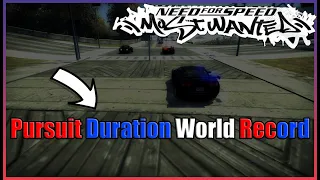 NFSMW - FINAL PURSUIT WORLD RECORD - 12:06 SECONDS !!!