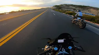 Superbikes Beach Sunset Ride